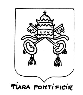 Immagine del termine araldico: Tiara pontificia